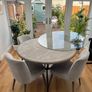 Round solid oak dining table (120cm diameter) Image 3