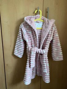 Girls Pink & White Dressing Gown - see 3 pics