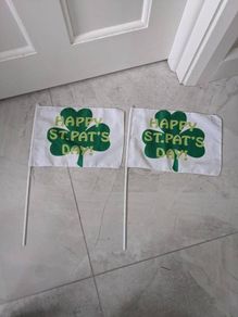 St.Patricks Day flags