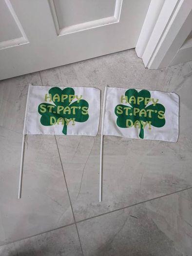 St.Patricks Day flags