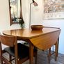 Vintage Retro Mid Century Teak and Beech Dining Table and Chairs Edmund Homa Image 10
