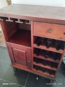 Wine cabinet with storage