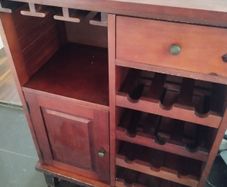 Wine cabinet with storage