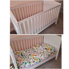 Wooden cot bed