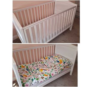 Wooden cot bed
