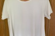 Women's Red Chilli White Cream Short Sleeve Crop  Top | Size M