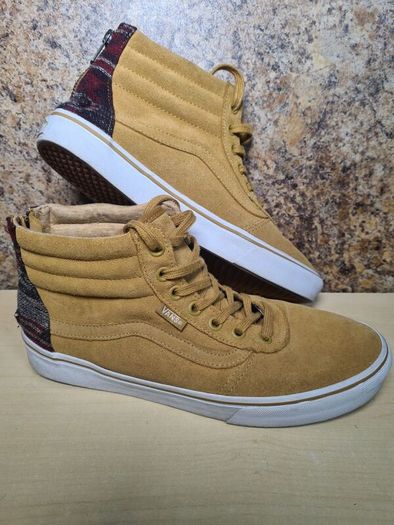 boys junior VANS SK8 HI MTE trainers SKATE SHOES hi tops beige mustard Size UK 5.5 EU 38.5