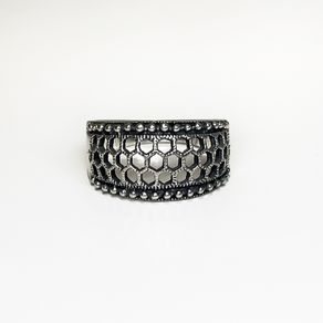 Sterling Silver Honeycomb Ring