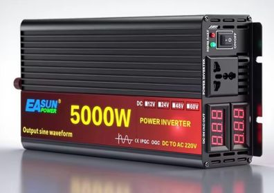 New 5000W Power DC 12V or 24V to AC 220V