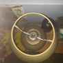 Brass vintage lamp with new mustard shade Image 2