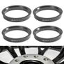 4pcs Black Car Plastic Wheel Hub Centric Rings Center Bore 66.6-57.1 Image 5
