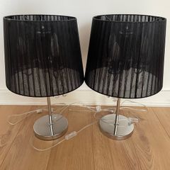 Set of 2 bedside table lamps