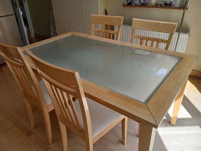 Solid Wood Table & Chairs
