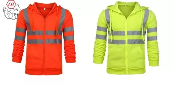 Hi-Vis Zipped Jumper Hoodie
