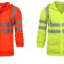 Hi-Vis Zipped Jumper Hoodie Image 2