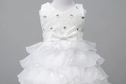 New Girls Wedding Bow Ball Gown Party Bridesmaid Formal Princess Dress size 18-24mths