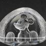 Mats Jonasson Crystal Glass Mickey Mouse Image 2