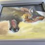 Lovely Oil On Canave Framed Picture Of Cat Signed Paul Downer. Image 8