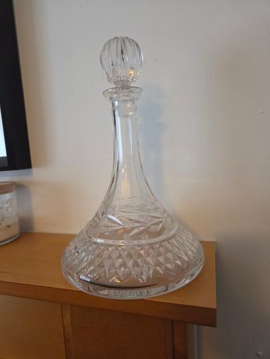 Galway Crystal Ship Decanter Clear Glass