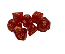 Dice Set of 7 D20 Dungeons and Dragons