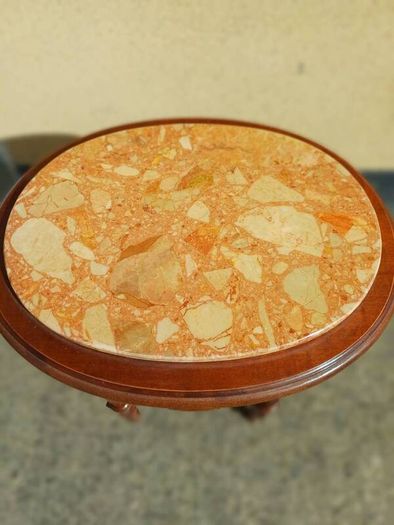 Vintage French Oval Side Table