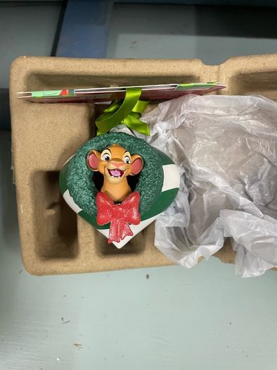 Simba Open Globe Sketchbook Ornament, The Lion King