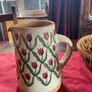 Nicholas MosseRed tulip set of two vintage items . A  7 and a half inch cylinder jug and a 9 inch diameter bowl. Can sell separately also Image 5