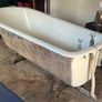 Elegant Antique Original Cast-Iron Bath (6ft) Image 4