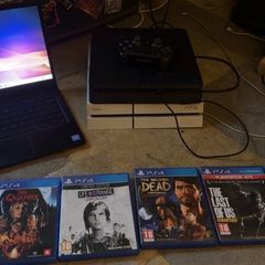 Samsung TV, Geo laptop X2 PlayStations controller and five games ALL WORKING FACTORY RESET