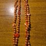 Vintage Unique Moulded Lumpy Coral and Beads Necklace Image 2