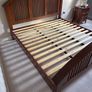 6ft Super King Walnut Finish Bed, reduced price for quick sale Image 4