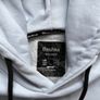 Bershka Ice Blue / White Graphic Print Hoodie - Size XS Image 5
