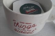 New mug can bake a cake in tag attached