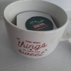 New mug can bake a cake in tag attached