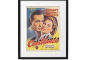Framed Movie Print Casablanca (1942) 40 x 50 cm