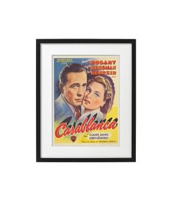 Framed Movie Print Casablanca (1942) 40 x 50 cm