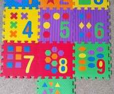 Large Foam Play Mat Number Puzzle Educational Special Needs