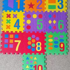 Large Foam Play Mat Number Puzzle Educational Special Needs
