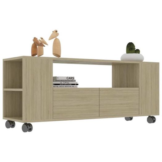 TV Cabinet Sonoma Oak 120x35x43 cm Chipboard