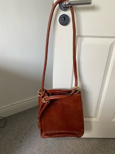 Genuine leather vintage bag.