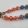 Antique Venetian Style Thousand Skunk Eyes Glass Beads Necklace Image 7