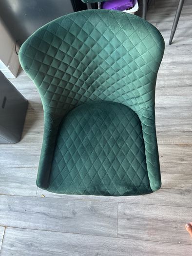 ez living dining chairs green velvet jasper x 2