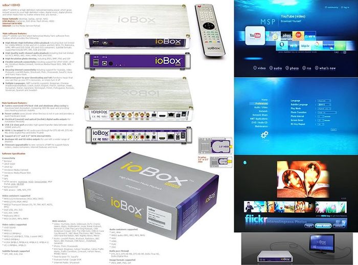 Dragontech ioBOX-100HD Media Server player NMT