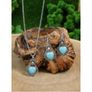 Boho Style Set: Earrings + Pendant - nice gift + other designs available Image 4