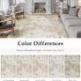 Modern Abstract Area Rug 120x170cm Beige Washable Living Room Rug Non-slip Soft Accent Carpet Area Rugs Art Floor Carpet for Living Room Bedroom Home Office Dining Room Kitchen Decor Image 2