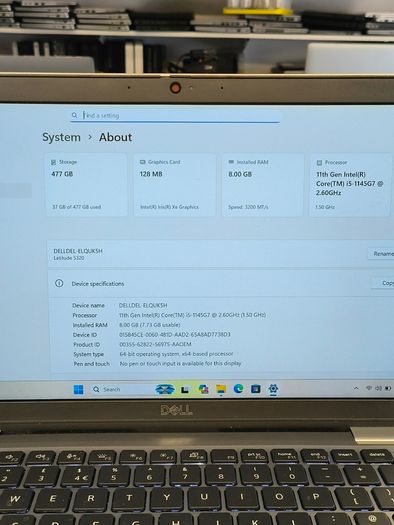 Dell Latitude 5320, 13.3" (11th Gen) Intel i5-1135G7, @2.60GHz, 8GB RAM, 500GB, Windows 11 Pro (SALE PRICE)