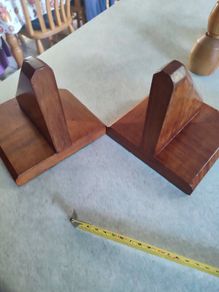 Vintage Wooden Bookends
