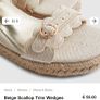 River Island size 5 cream wedges Image 7