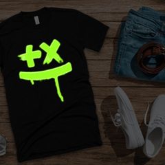 Martin garrix t-shirt glow in the dark logo t-shirt marting garrix dj t-shirt