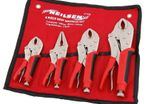 4pc Heavy Duty Rubber Grip Wrench Set Vice Locking Lock Pliers Mole Grips Tools